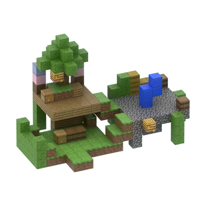 Farmer's Corner (216 Pcs) Minecraft Magnetic Building Blocks Set