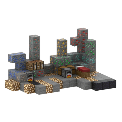 Miner's Rest (128 Pcs) Minecraft Magnetic Building Blocks Set