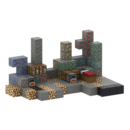 Miner's Rest (128 Pcs) Minecraft Magnetic Building Blocks Set