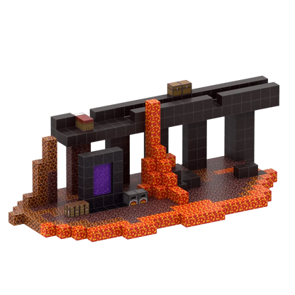 Nether Portal (480 Pcs) Minecraft Magnetic Building Blocks Set