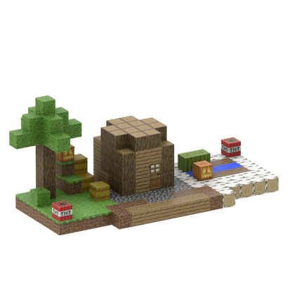 Village Chief's House (192 Pcs) Minecraft Magnetic Building Blocks Set