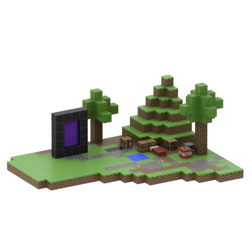 Overworld Portal (384 Pcs) Minecraft Magnetic Building Blocks Set