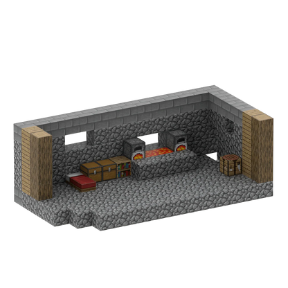 Blacksmith's Shop (192 Pcs) Minecraft Magnetic Building Blocks Set