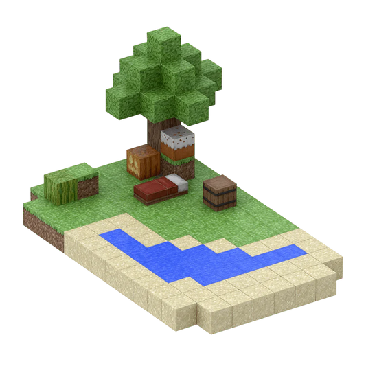 Forest Rest (128) Pcs Minecraft Magnetisch Bouw Blokken Set