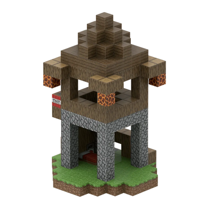 Outpost (224 Pcs) Minecraft Magnetic Building Blocks Set