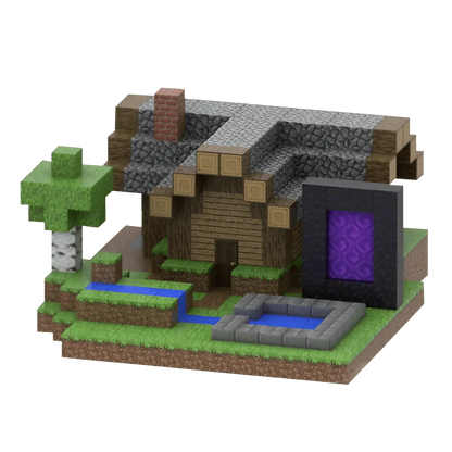 Villager's Villa (554 Pcs) Minecraft Magnetic Building Blocks Set