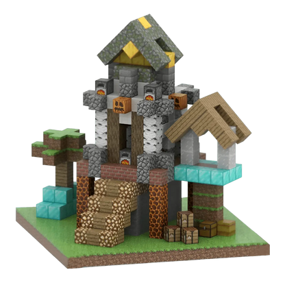 Adventurer's Base (621 Pcs) Minecraft Magnetic Building Blocks Set