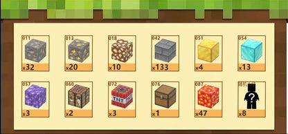 Cave Exploration (268 Pcs) Minecraft Magnetic Building Blocks Set